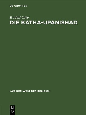 cover image of Die Katha-Upanishad